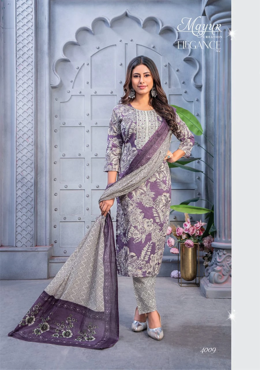 Mayur Elegance Vol 4 Cotton Wholesale Readymade Salwar Suit Catalog — Wholesale Salwar Suits, Mayur Dress wholesale from Surat - Gallery Image 9